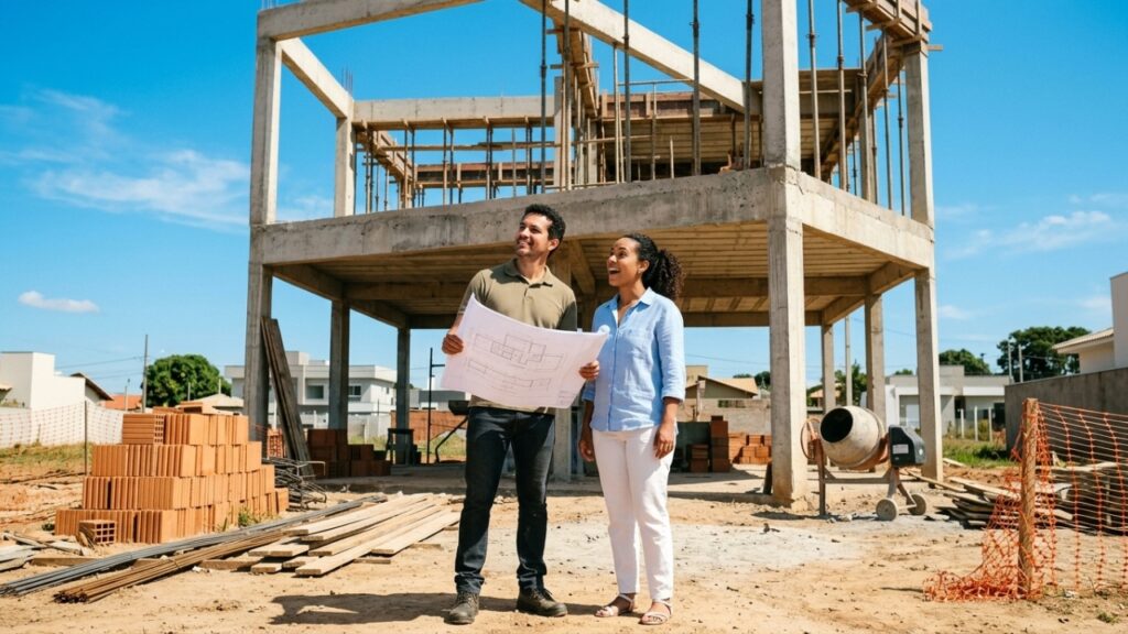 Quanto custa construir uma casa de 110 m² em 2026 no modelo de sobrado para aproveitar terrenos pequenos?