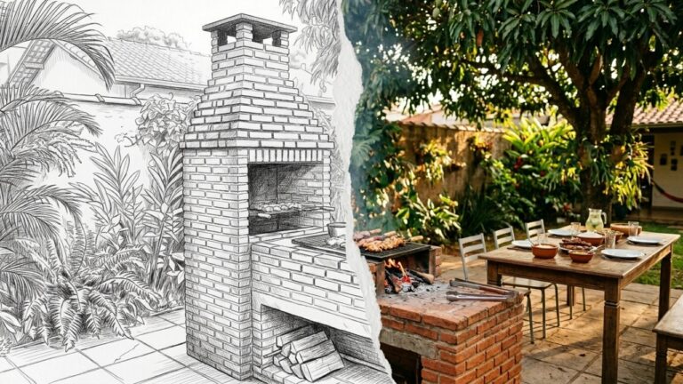 Quanto custa construir uma churrasqueira (com tijolos e concreto)